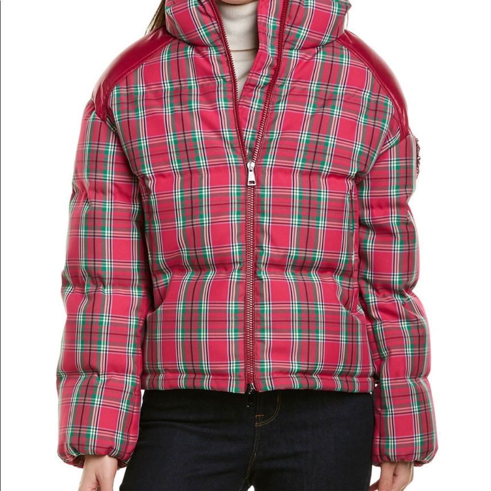 Moncler Chou Crystal Logo Down Coat